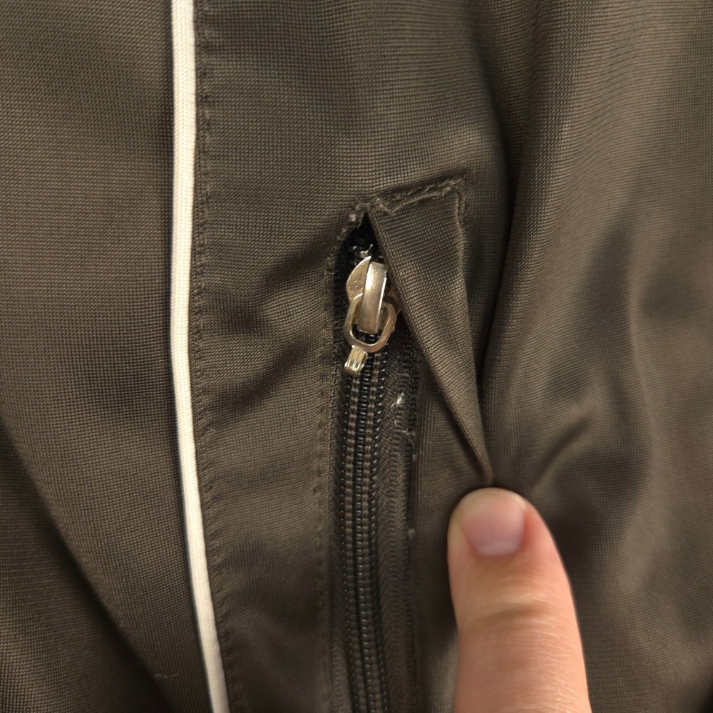 Polo Ralph Lauren Big Pony Tracksuit Brown White Stripe Jacket Pants Set READ - Picture 8 of 16